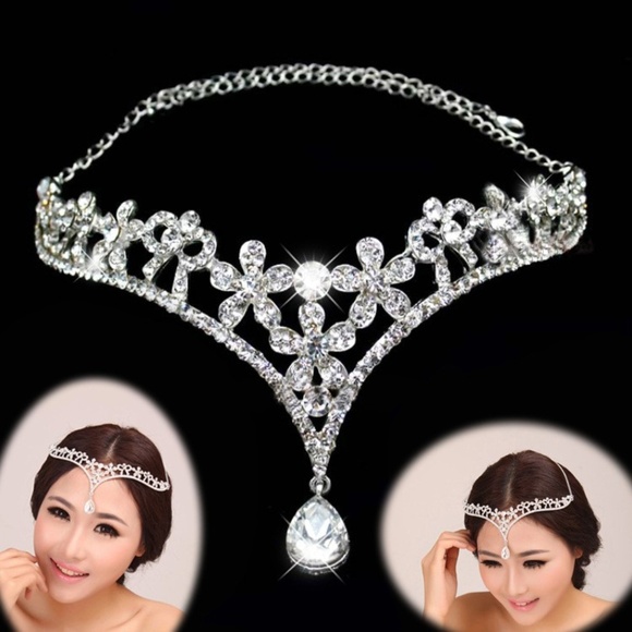 Jewelry - SILVER Headpiece Wedding Bridal Tiaras WOMEN 1